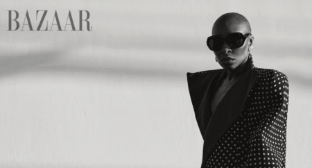 Cynthia Erivo promotes her new book with a fierce new Harper's photoshoot